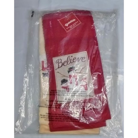 St. Nicholas Snowman Kitchen Towels - Picture 3 of 9